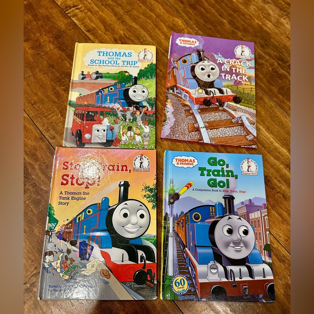 Vintage Hardcover Thomas & Friends Books Set - Stop train, stop, go train, go